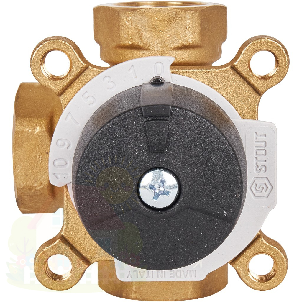 Купить Клапан смесительный 3-х ходовой 3/4" KVs 6 м3/ч Stout SVM-0003-012002 — фото товара в каталоге