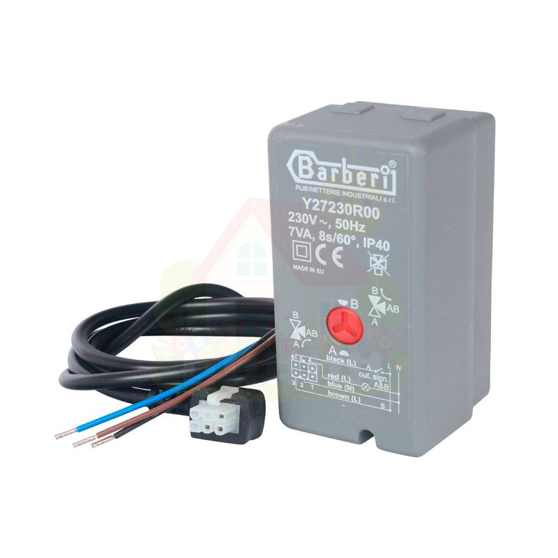 Инженерная сантехника Сервопривод для 3-х ходовых клапанов Stout SVM-0071-230008 8 сек/60° — детальное фото