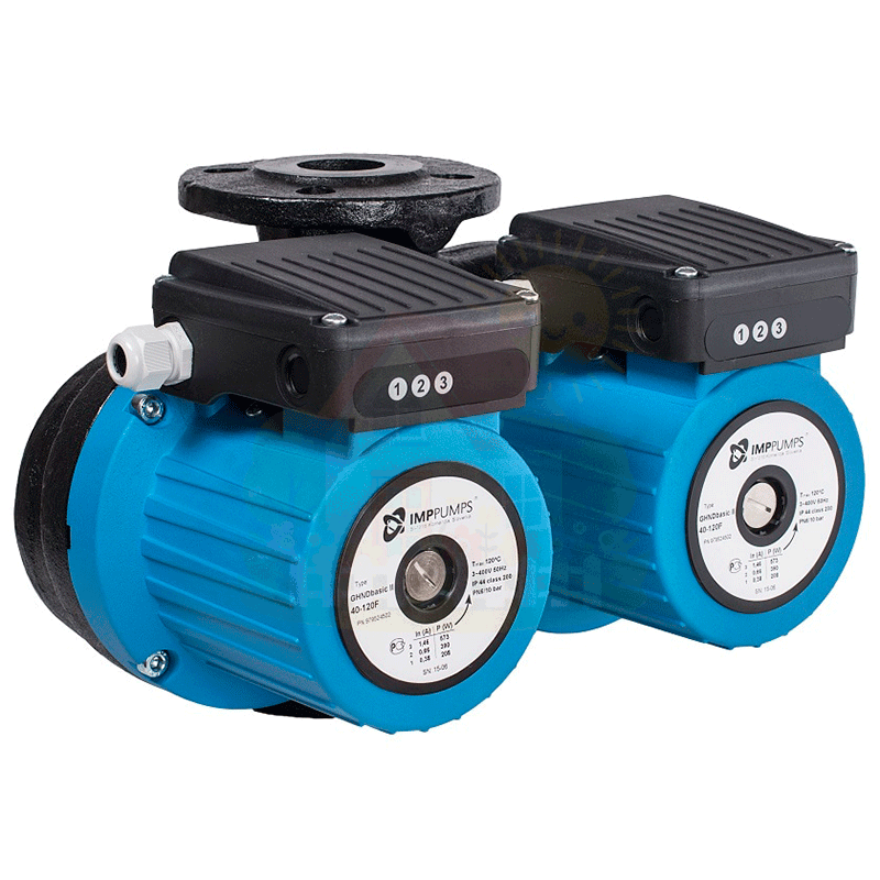Инженерная сантехника Циркуляционный насос сдвоенный IMP Pumps GHND Basic 2 65-190F — детальное фото