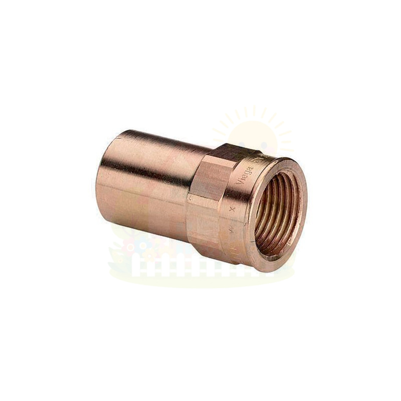 Инженерная сантехника Переходная вставка бронзовая Viega Sanpress с SC-Contur 22x3/4" ВР (арт.117481) — детальное фото