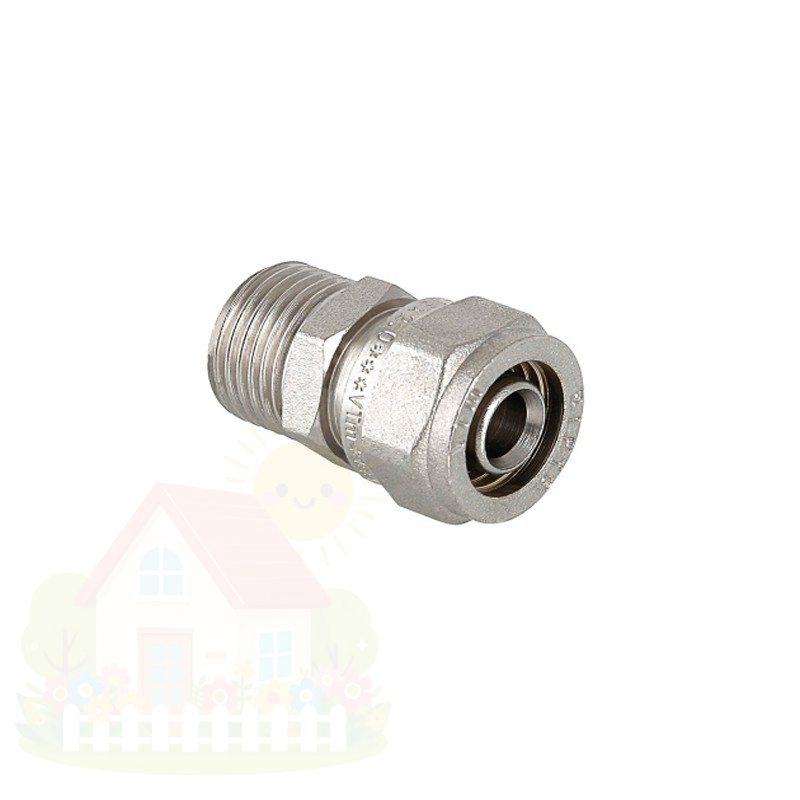 Купить Соединитель обжимной с наружной резьбой 26 x 1" Valtec (АРТ.VTM.301.N.002606) — фото товара в каталоге