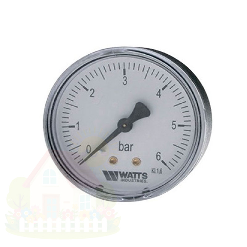 Купить Манометр аксиальный Watts F+R100 (1/4" 10 бар 50 мм.) — фото товара в каталоге