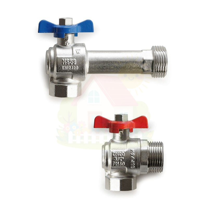 Инженерная сантехника Комплект шаровых угловых кранов Hansa KG25V 1"x1" — детальное фото