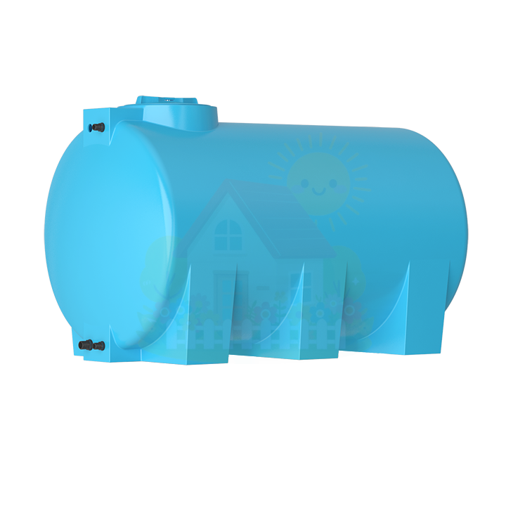 Инженерная сантехника Бак для воды ATH 1000 синий горизонтальный Aquatech — детальное фото