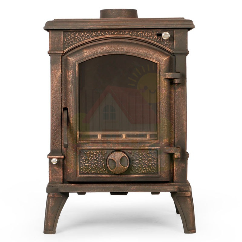 Инженерная сантехника Печь-камин чугунная LK Sven bronze 10 кВт — детальное фото
