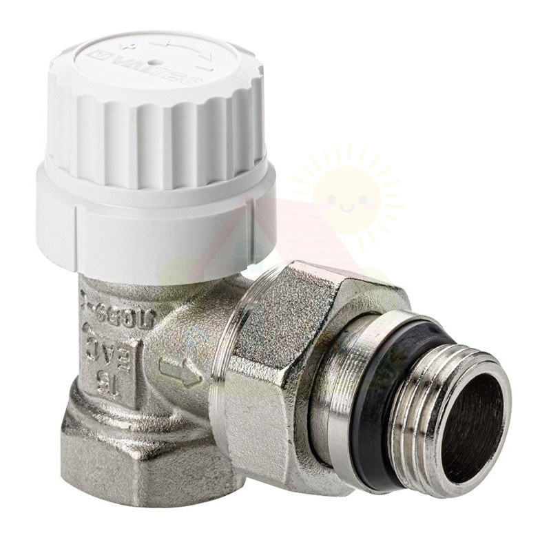 Инженерная сантехника Клапан радиаторный угловой Valtec М30х1,5 DN15 1/2" арт.VT.037.NRC.04 — детальное фото