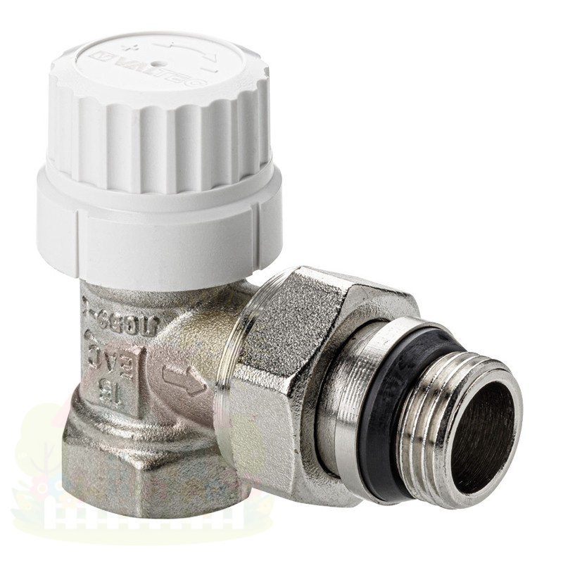 Купить Клапан радиаторный угловой Valtec М30х1,5 DN15 1/2" арт.VT.037.NRC.04 — фото товара в каталоге