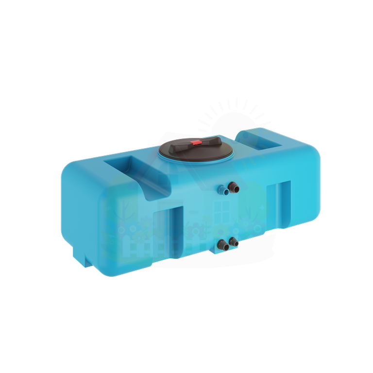 Инженерная сантехника Бак для воды прямоугольный ATQ 200 синий Aquatech без поплавка — детальное фото