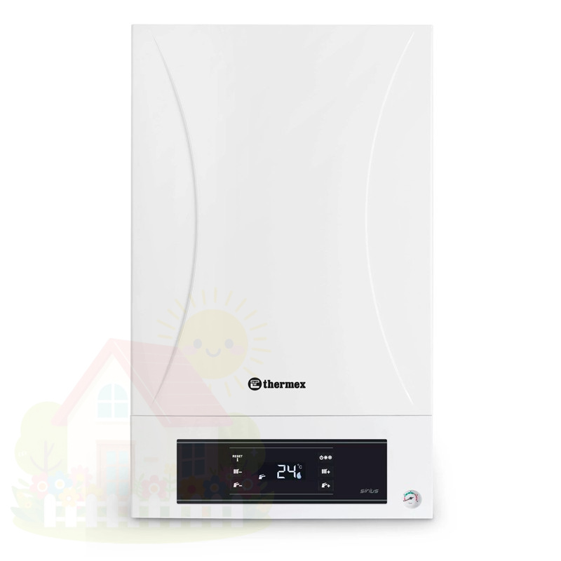 Купить Конденсационный газовый двухконтурный котел Thermex Sirius PM 24 — фото товара в каталоге