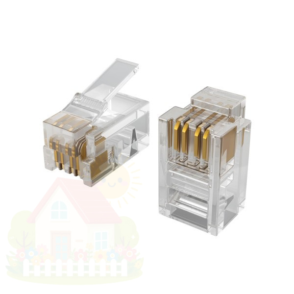 Купить Коннектор Ectocontrol 4P4C (RJ11) 10 шт ES-CNRJ-11 — фото товара в каталоге