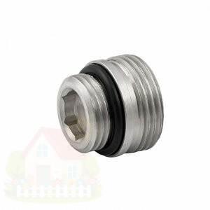 Купить Ниппель переходной с уплотнением ELSEN 1/2"Oring - 3/4"ЕК никелированный — фото товара в каталоге