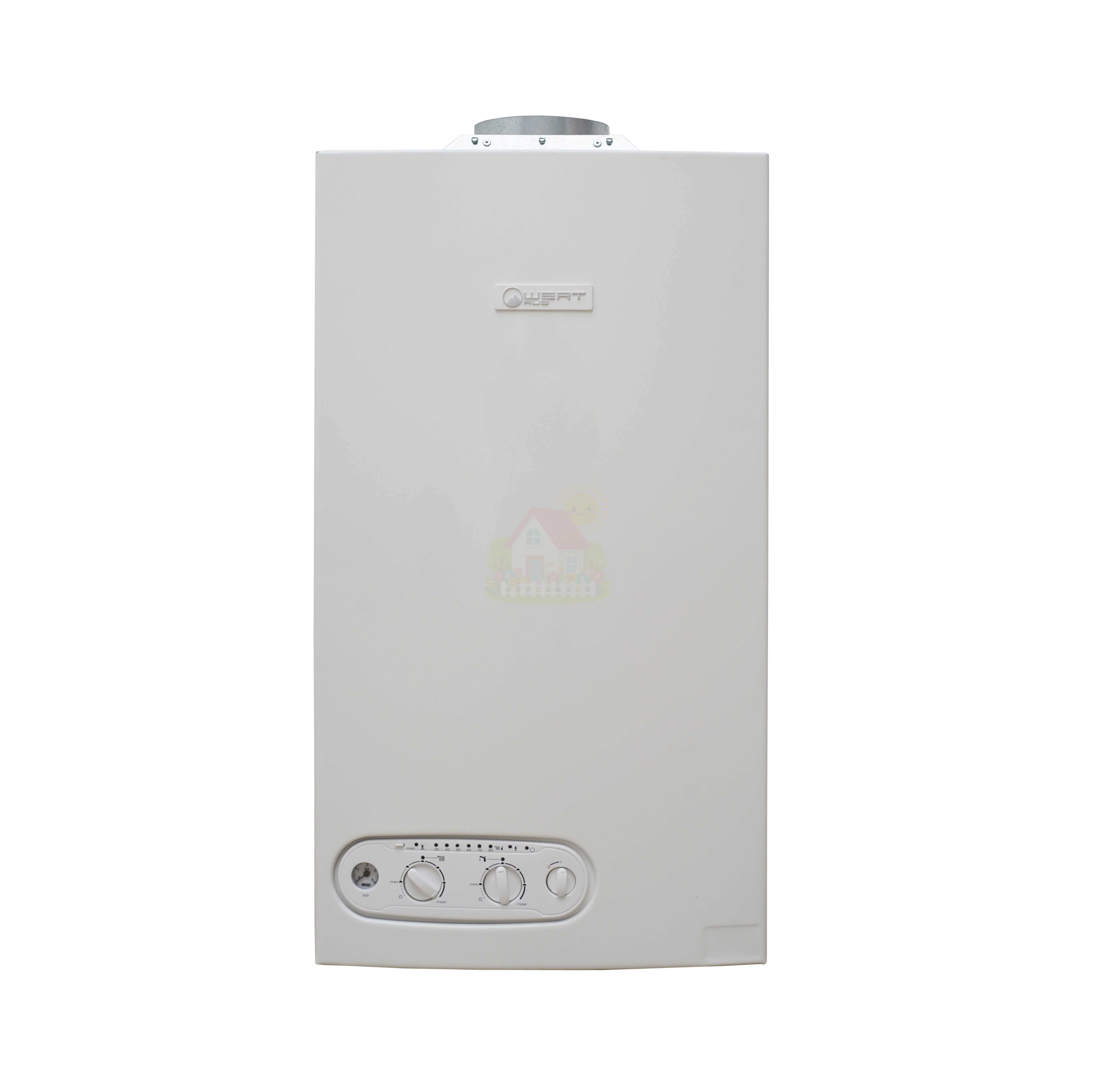 Инженерная сантехника Котел газовый настенный WERTRUS ECO 12CF открытая камера сгорания — детальное фото