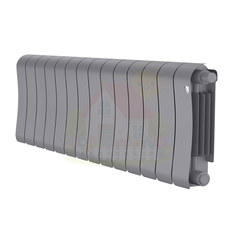 Инженерная сантехника Биметаллический радиатор Royal Thermo Infinity 300 VR80 Silver Satin (14 секций) — детальное фото