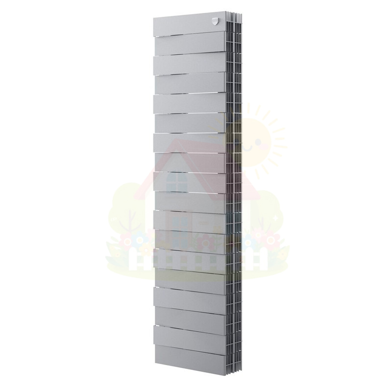 Инженерная сантехника Биметаллический радиатор Royal Thermo PianoForte Tower 200 Silver Satin (18 секций) — детальное фото