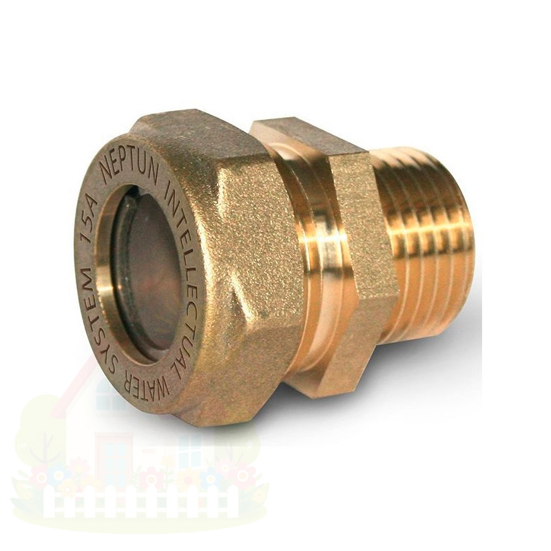 Купить Муфта с наружной резьбой Neptun IWS (M) 15х1/2 EF — фото товара в каталоге