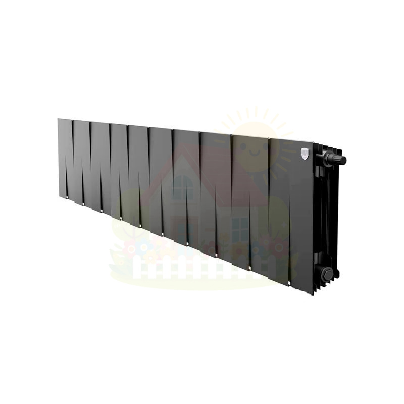 Инженерная сантехника Биметаллический радиатор Royal Thermo PianoForte 200 Noir Sable (18 секций) — детальное фото