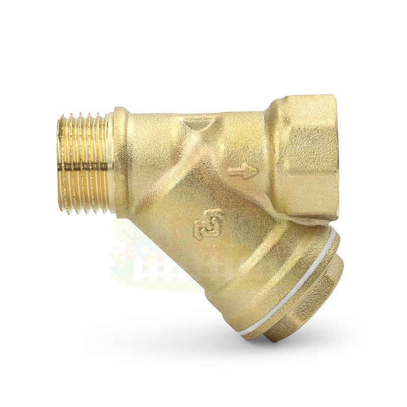 Инженерная сантехника Фильтр сетчатый косой Varmega 1/2" с НР/ВР резьбой — детальное фото