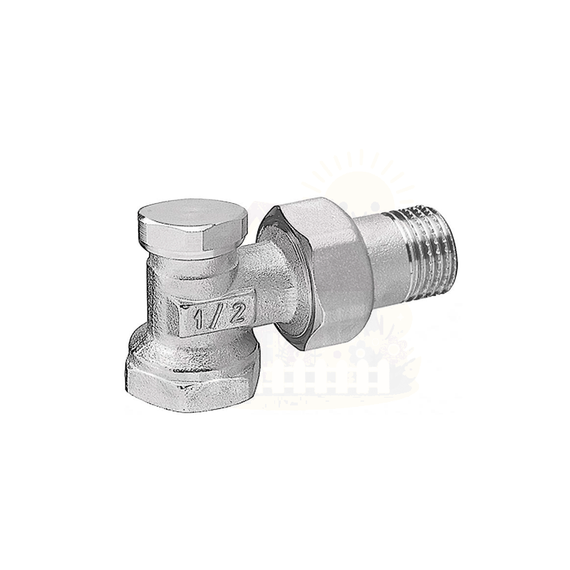 Инженерная сантехника Клапан ручной угловой Delta 1/2" нижний — детальное фото