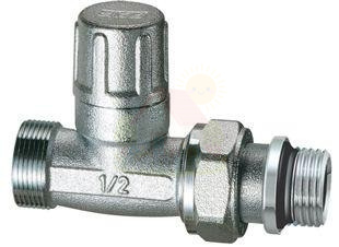 Инженерная сантехника FAR Прямой запорный вентиль НР M24x19 1/2" с уплотнением EPDM — детальное фото