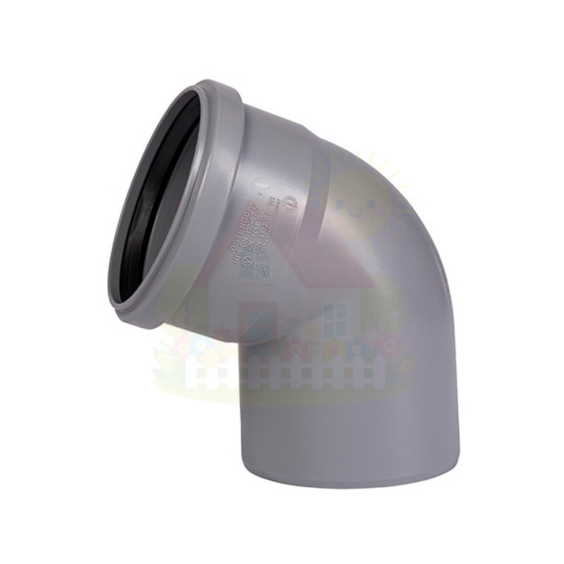 Инженерная сантехника Отвод канализационный Ostendorf HTB 90x67° (арт.114130) — детальное фото
