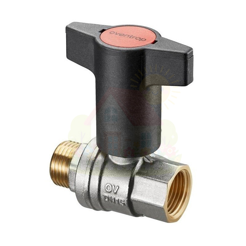 Инженерная сантехника Кран шаровый Oventrop Optibal 1/2" НР/BР c высокой Т-ручкой (арт.1077304) — детальное фото