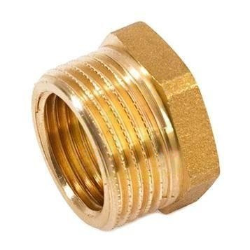 Инженерная сантехника Футорка латунная резьбовая 1"х3/8" Stout — детальное фото