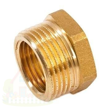 Купить Футорка латунная резьбовая 1/2"х1/4" Stout — фото товара в каталоге