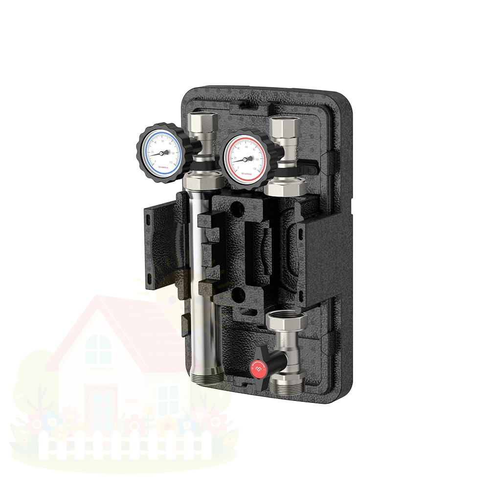 Купить Насосная группа Varmega V-Flow VMPG10-250000, прямая, DN25, нержавеющая сталь без насоса — фото товара в каталоге