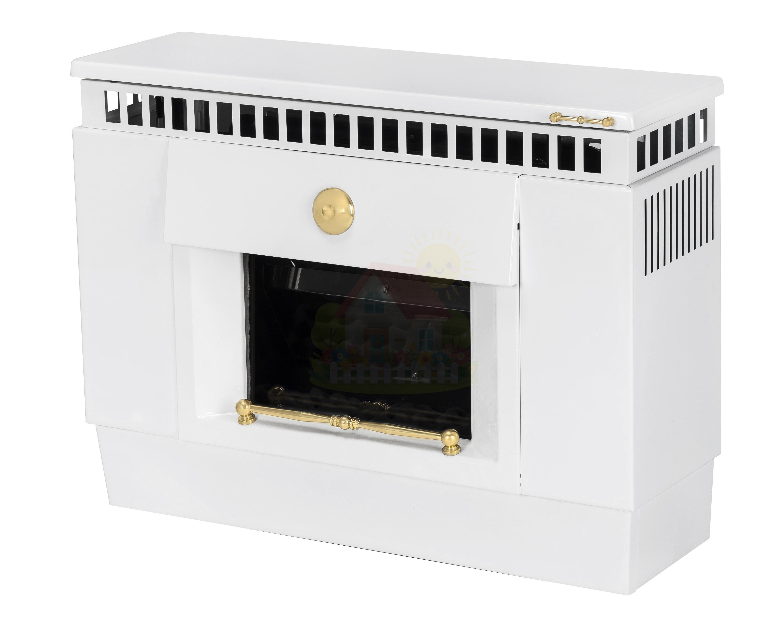Инженерная сантехника Настенный газовый конвектор-камин Feg Zeus F 8.50 F White — детальное фото