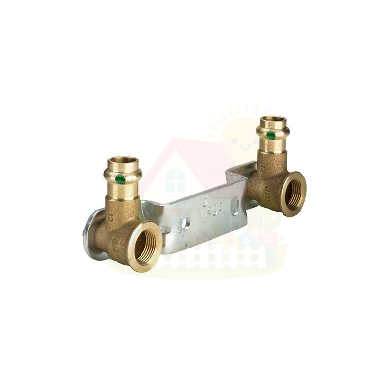 Инженерная сантехника Монтажный узел бронзовый Viega Sanpress SC-Contur 15x1/2"150мм (арт.295462) — детальное фото