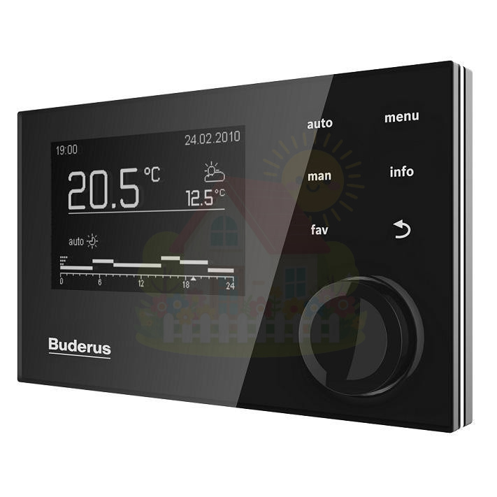 Инженерная сантехника Пульт управления настенным котлом Logamatic RC310 Black — детальное фото