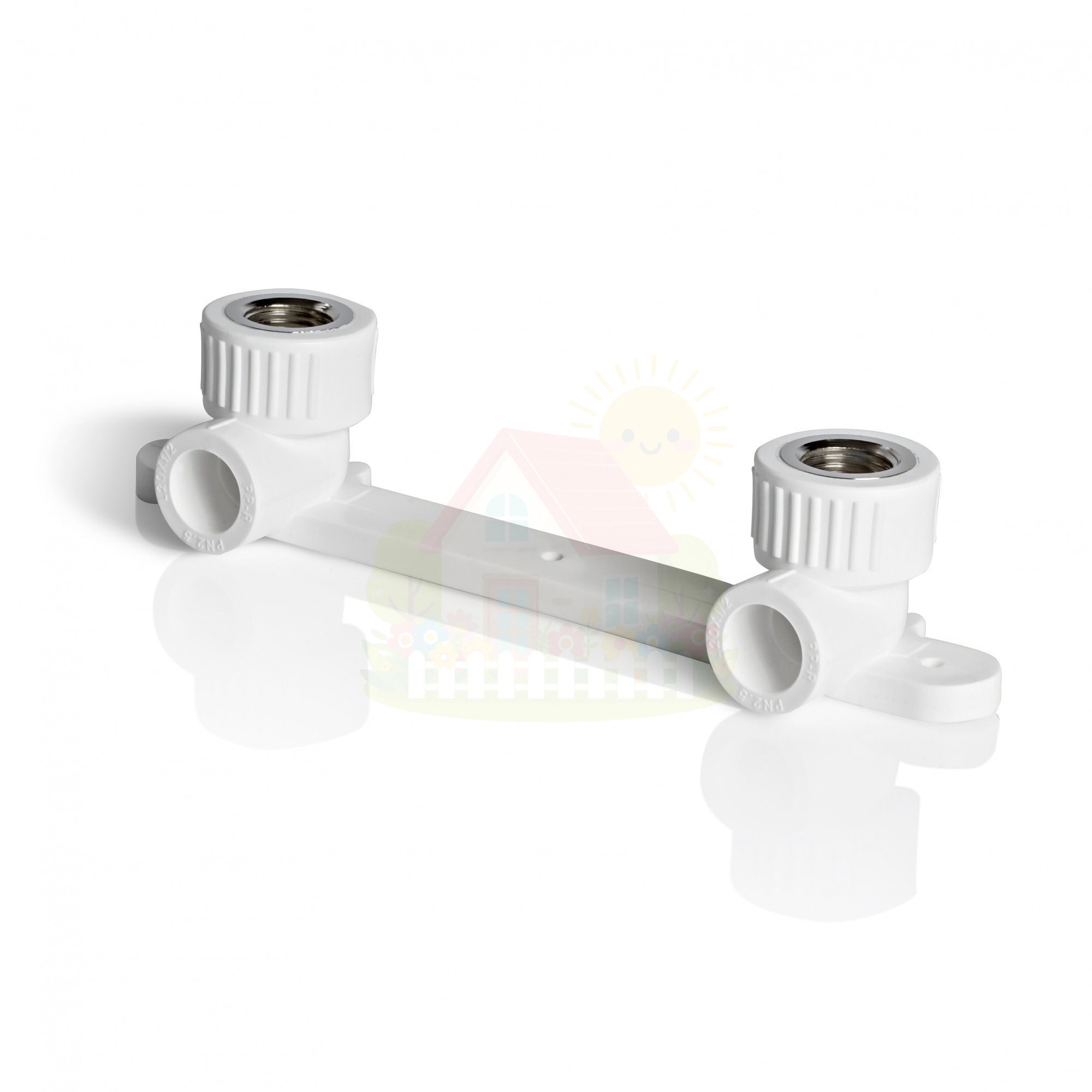 Инженерная сантехника Настенная планка под смеситель (вн.р.) Tebo D20 x 1/2" — детальное фото