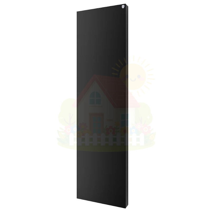 Инженерная сантехника Вертикальный дизайн радиатор Royal Thermo Flat 500-1800 Noir Sable — детальное фото