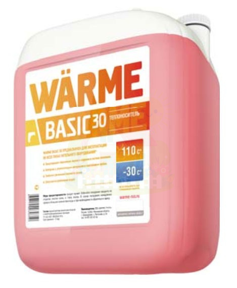 Инженерная сантехника Теплоноситель Warme Basic 30 канистра 10 кг — детальное фото