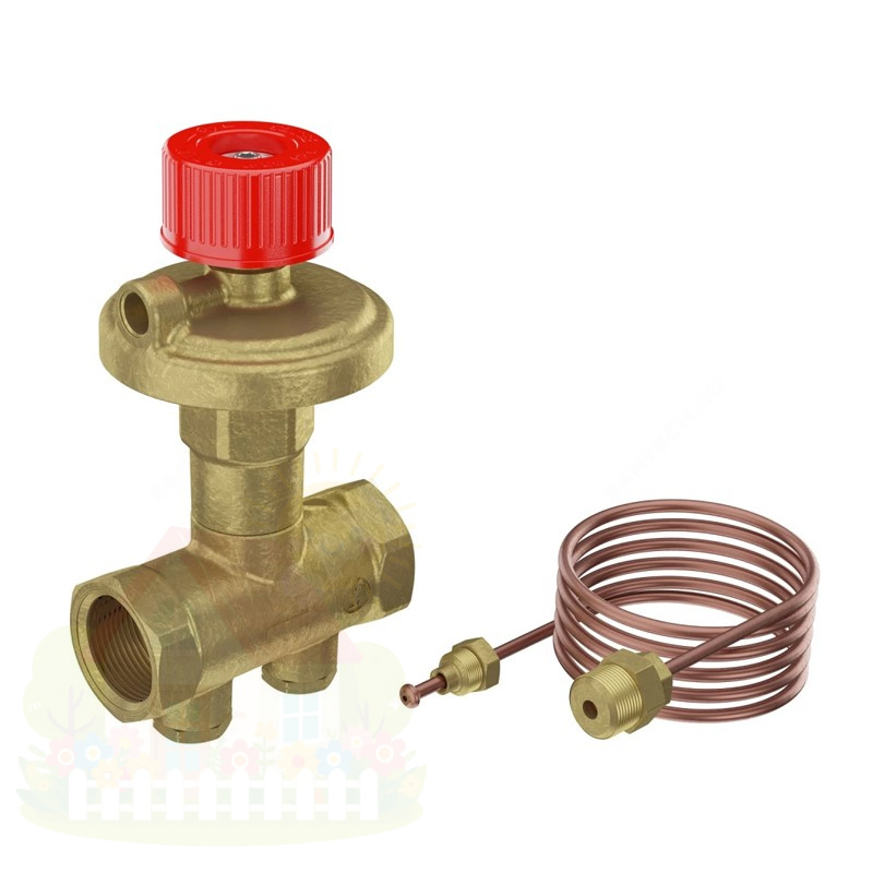 Купить Балансировочный клапан компактный Giacomini R206C-1 15х1/2" ВР/ВР 5-30 кПа — фото товара в каталоге