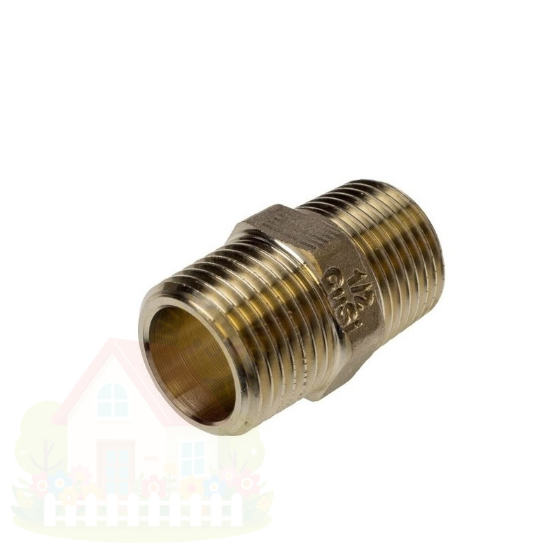 Купить Ниппель бронзовый Sanha Purafit 1/2" с НР/НР резьбой, 3280 арт.1328012 — фото товара в каталоге