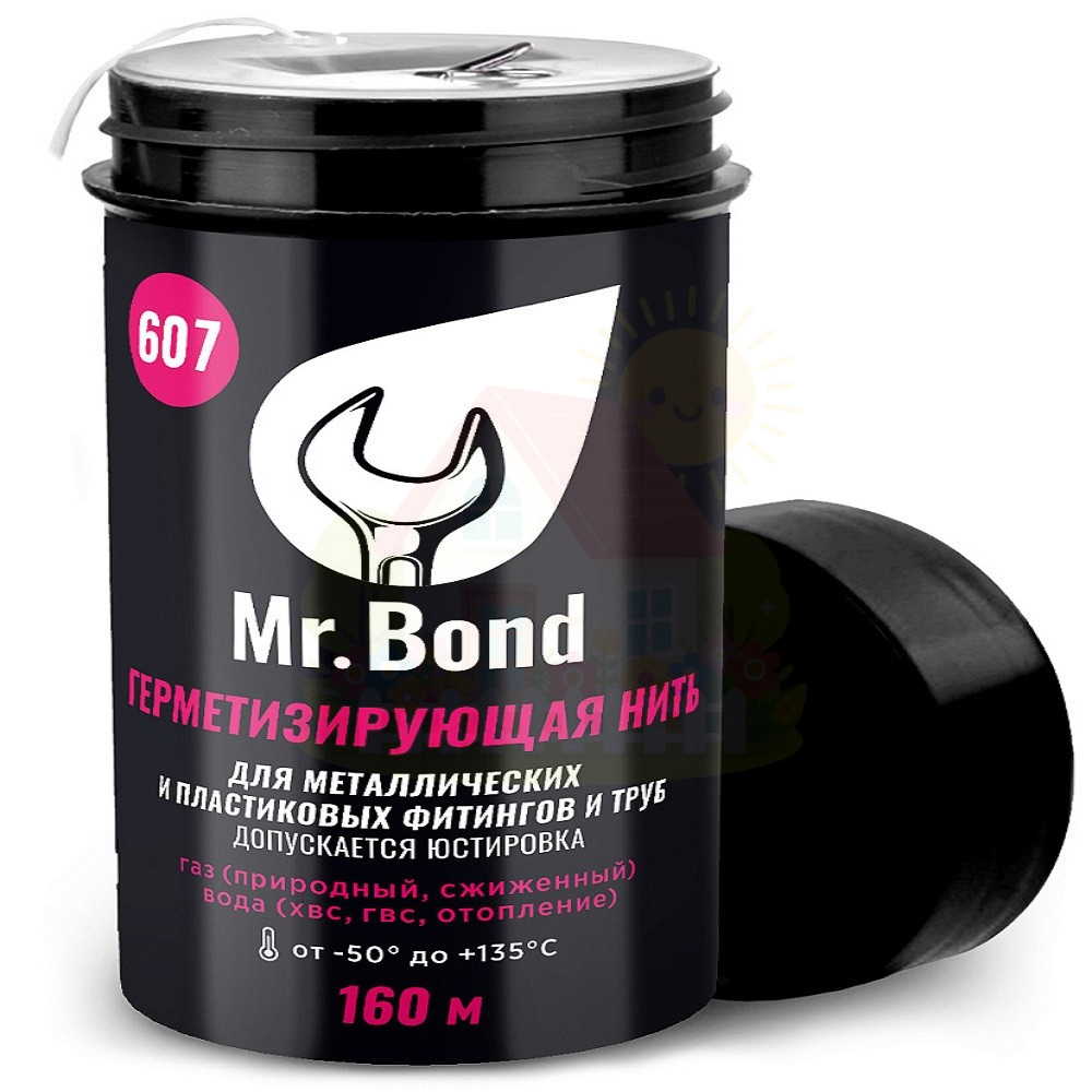 Инженерная сантехника Mr.Bond 607 Нить для герметизации резьбы 160м — детальное фото