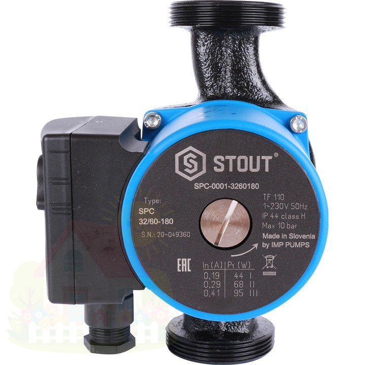 Купить Циркуляционный насос STOUT 32/60-180 — фото товара в каталоге