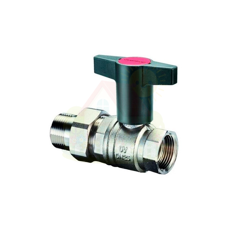 Инженерная сантехника Кран шаровый с американкой Oventrop Optibal 1/2" НР/BР c высокой Т-ручкой (арт.1075704) — детальное фото