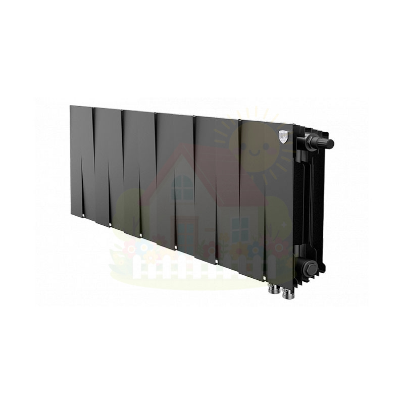 Инженерная сантехника Биметаллический радиатор Royal Thermo PianoForte 300 Noir Sable (14 секций) — детальное фото