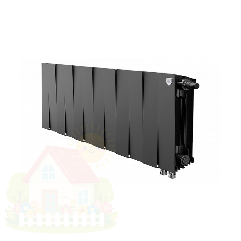 Купить Биметаллический радиатор Royal Thermo PianoForte 300 VDR Noir Sable (16 секций) — фото товара в каталоге