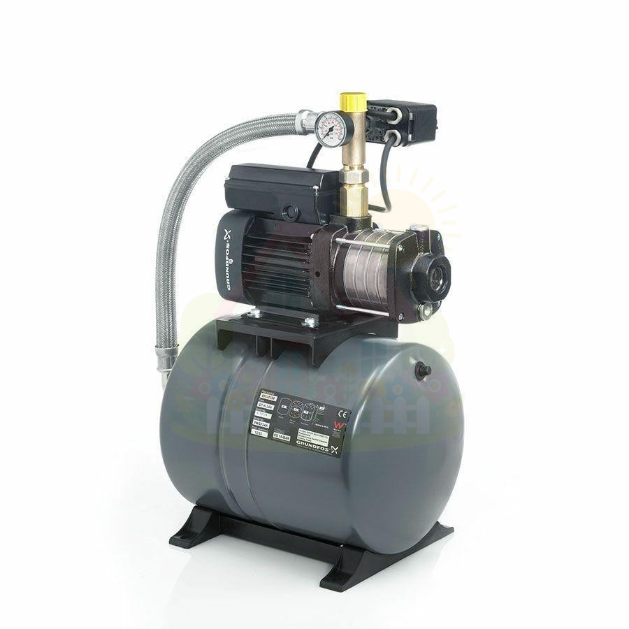 Инженерная сантехника Установка повышения давления Grundfos CMB 3-46 (бак 60 литров) — детальное фото