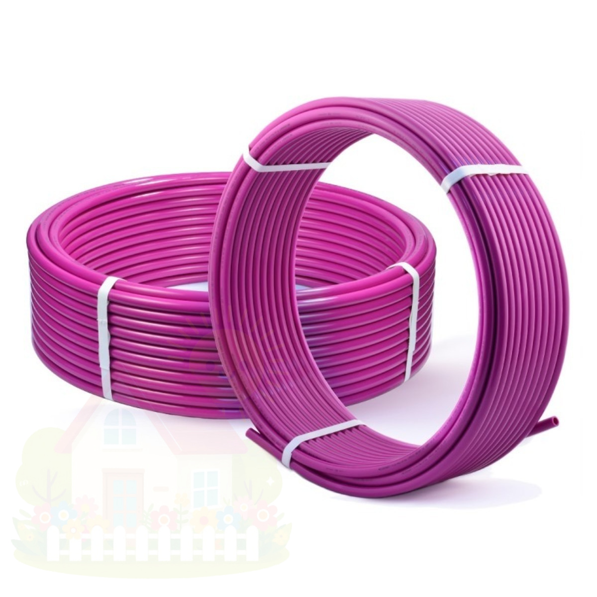 Купить Труба из сшитого полиэтилена BERGER 20X2,0 mm PEX PIPE PINK — фото товара в каталоге