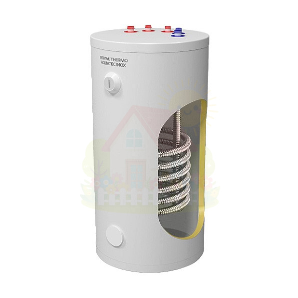 Инженерная сантехника Бойлер косвенного нагрева из нержавейки Royal Thermo AQUATEC INOX RTWX-T 150 — детальное фото