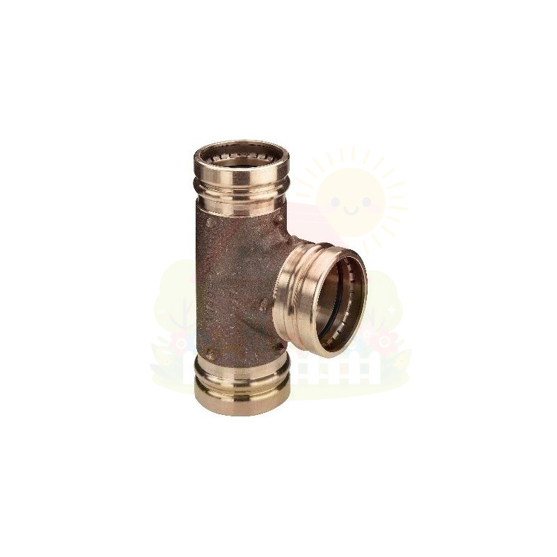 Инженерная сантехника Тройник редукционный бронзовый Viega Sanpress XL c SC-Contur 108x54x108 (арт.354428) — детальное фото