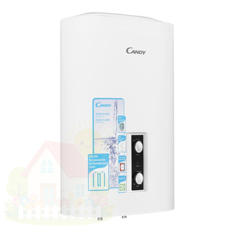 Купить Электрический накопительный водонагреватель Candy CF30V-P1 Inox — фото товара в каталоге