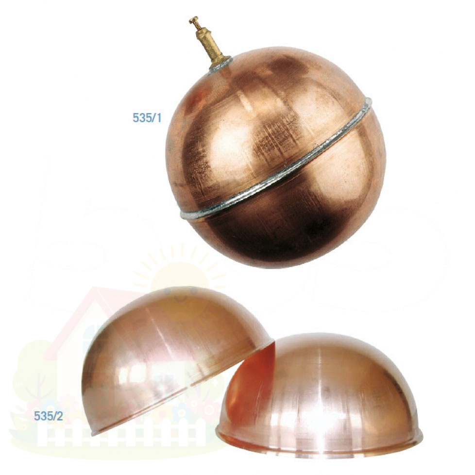 Купить Поплавок шаровой FARG (медный) D120mm с пазом и винтом для крепления (для FARG мод. 511, 519, 523, 524,525), Tmax-80C — фото товара в каталоге