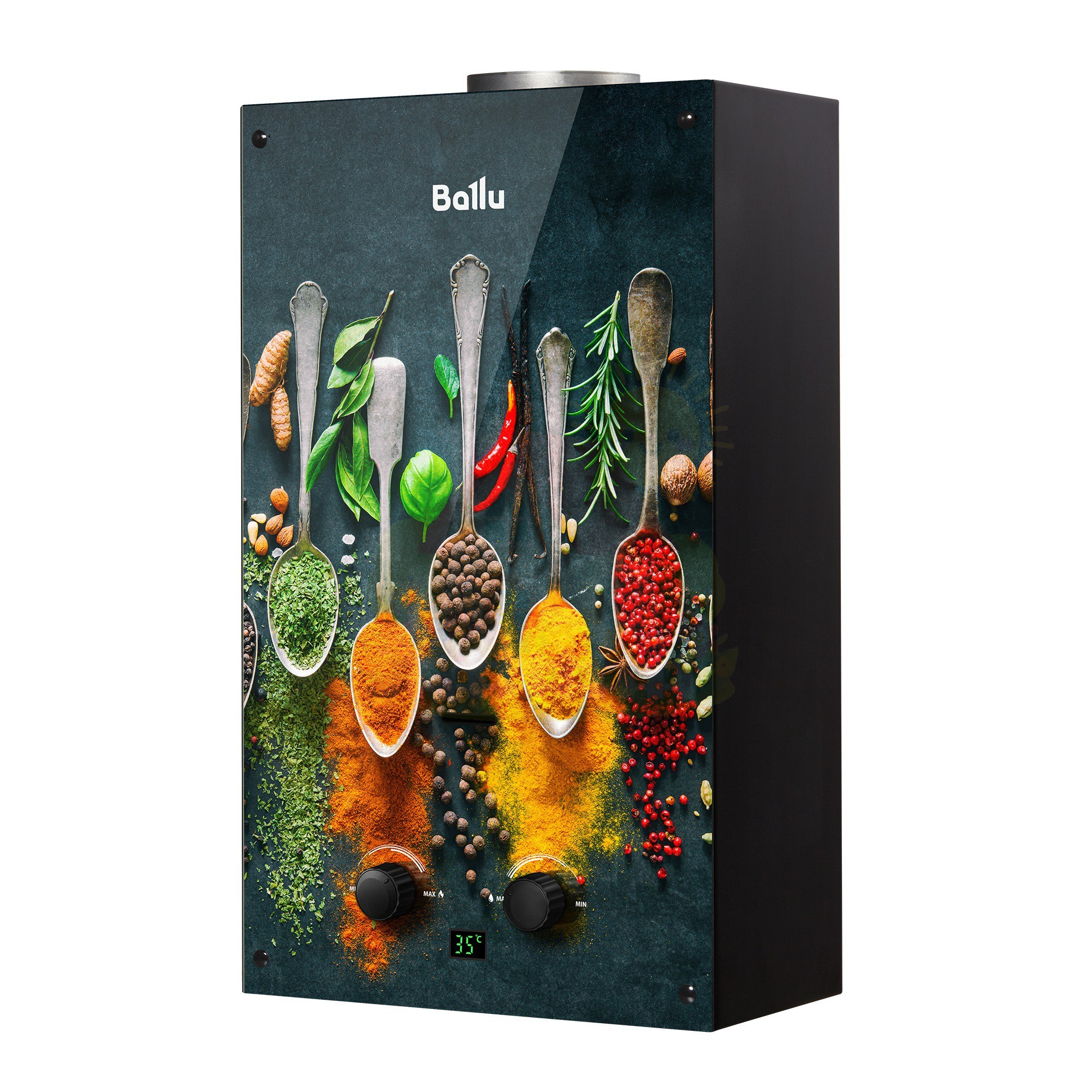 Инженерная сантехника Газовая колонка Ballu GWH 10 Fiery Glass Curry — детальное фото