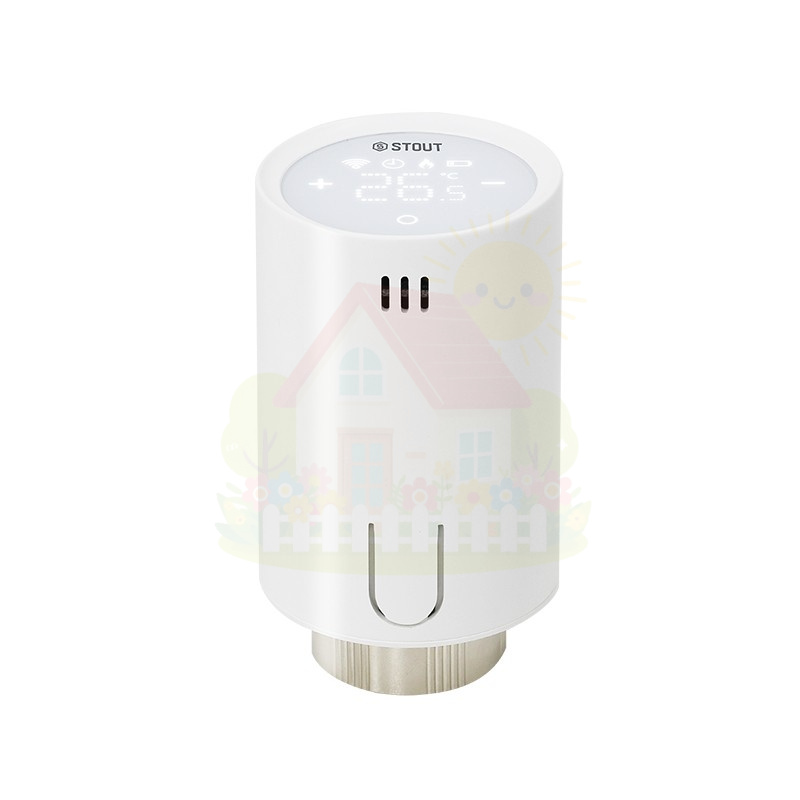 Инженерная сантехника Умная термостатическая головка Stout ZigBee STE-2070 M30х1.5 — детальное фото