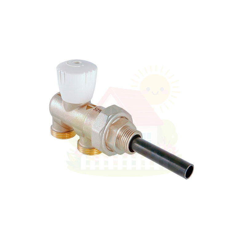 Инженерная сантехника Узел инжекторный для радиатора Valtec 1/2"x100%x3/4" арт.VT.022.N.E04100 под евроконус — детальное фото